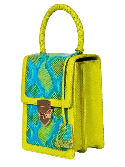 Marbella Italian Python Leather Handbag