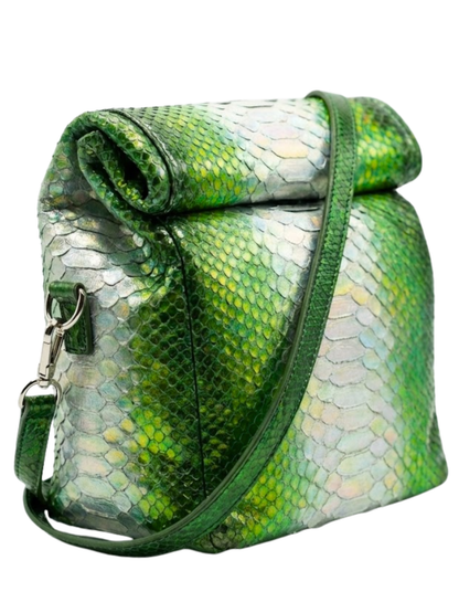 Utah Italian Python Leather Handbag